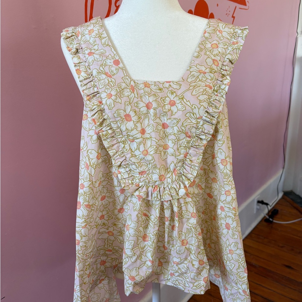 Piyama Floral Ruffle Top | Size M